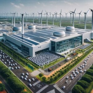 Ola Futurefactory in Tamil Nadu with solar panels and EV assembly line Ola Futurefactory in Tamil Nadu with solar panels and EV assembly line